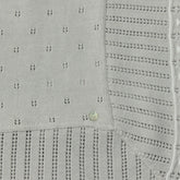 Manta Tricot Bordado Gris Dr. Kid Detalles